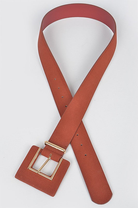 Faux Suede Belt (Pick Color)