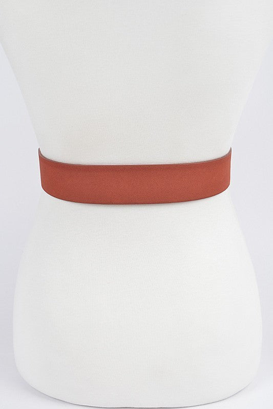 Faux Suede Belt (Pick Color)