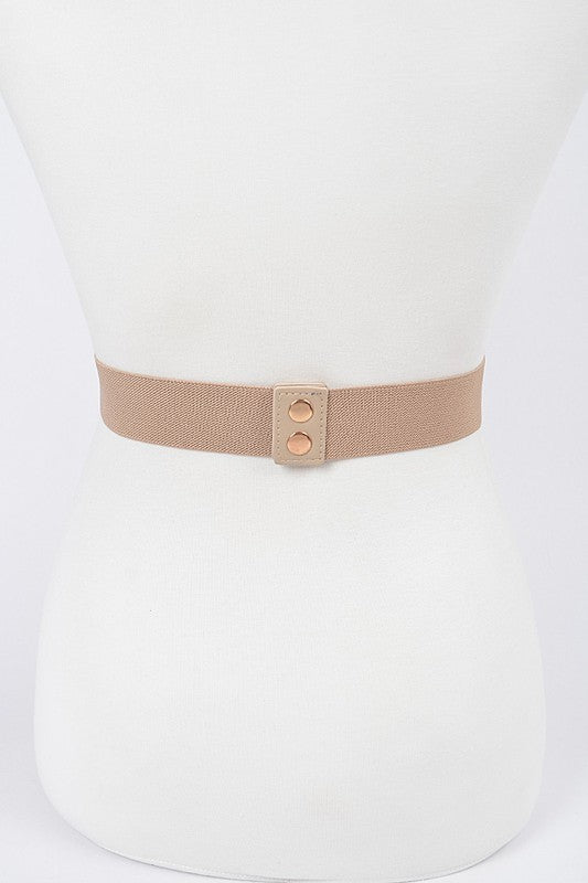 Oversized Chain Buckle Elastic Belt (Pick Color)