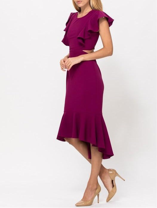 Open Back Midi Dress