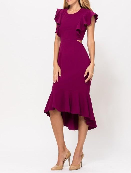 Open Back Midi Dress