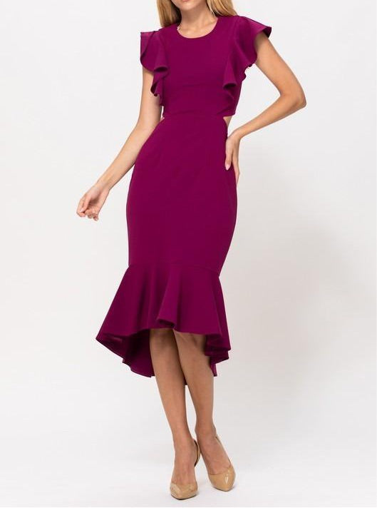 Open Back Midi Dress