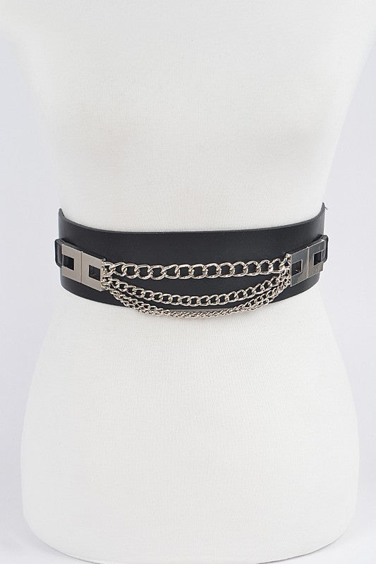 Multi Layered Chain Elastic Belt (Pick Color)