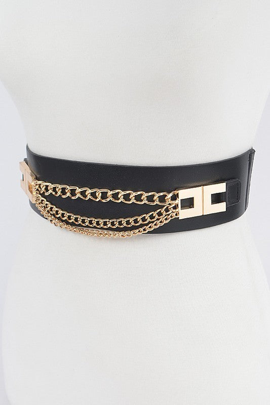 Multi Layered Chain Elastic Belt (Pick Color)