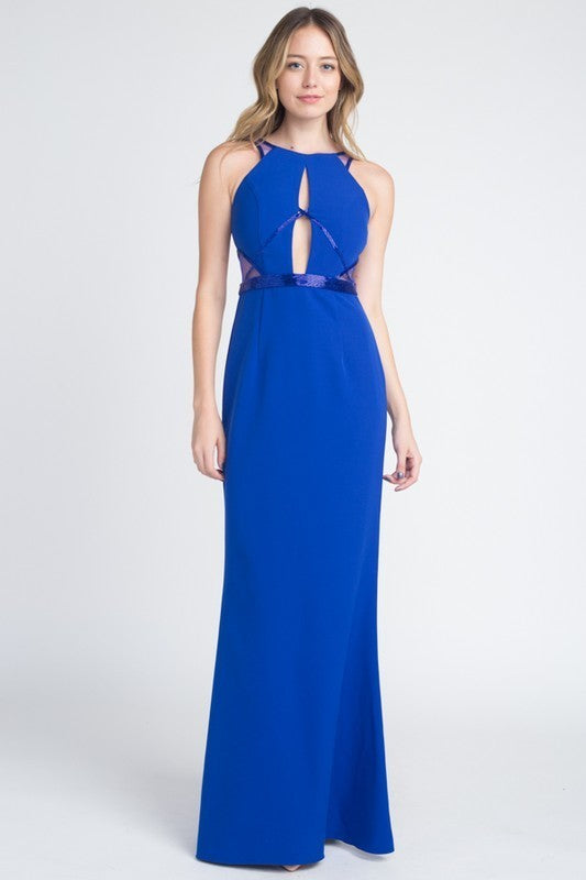 Bead Detail Formal Dress
