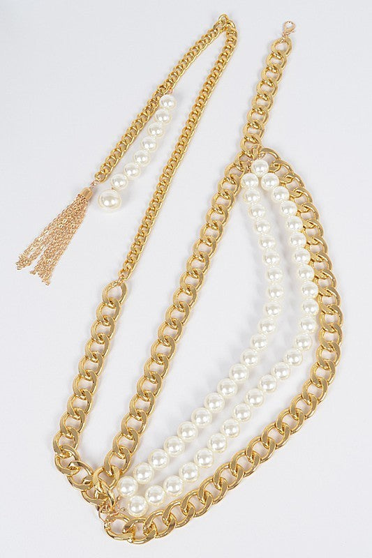 Oversized Layered Chain Belt