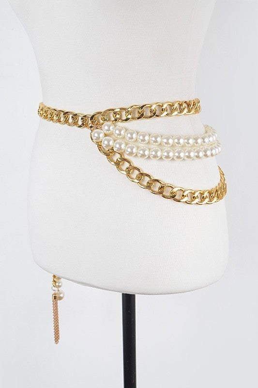 Oversized Layered Chain Belt