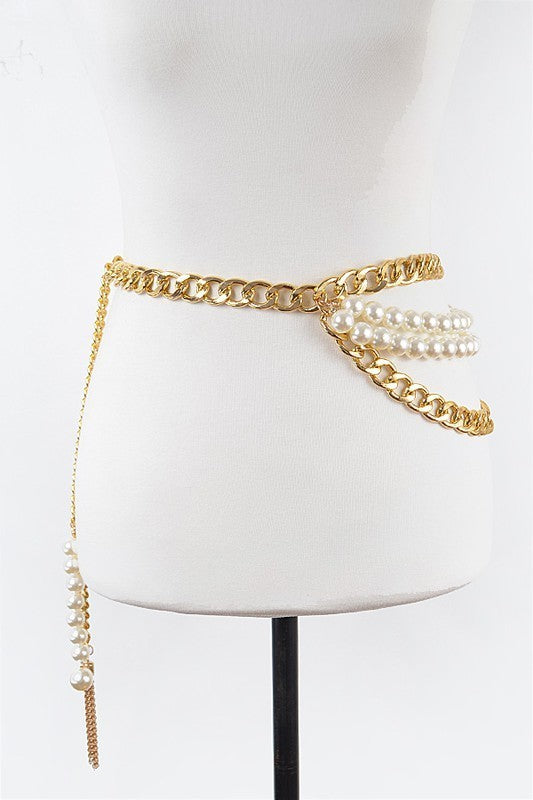 Oversized Layered Chain Belt