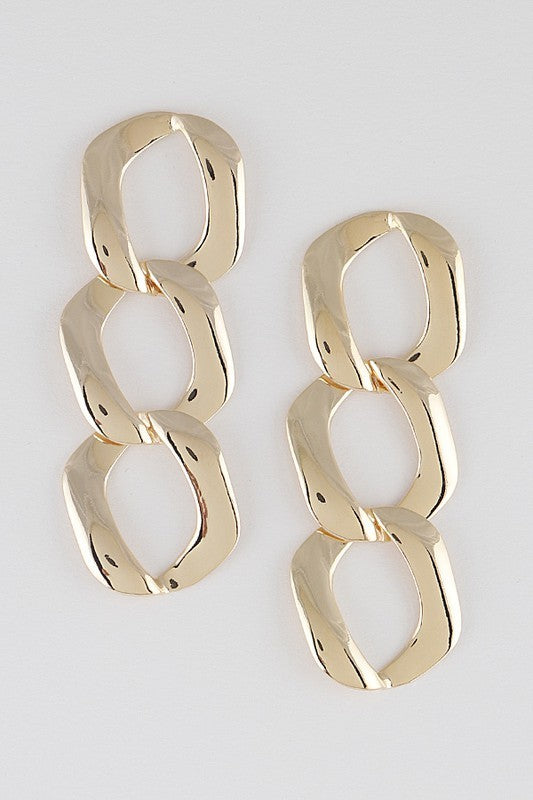 Chain Metal Drop Earring