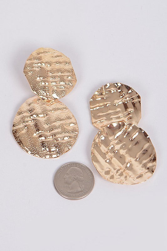 Hammered Unorthodox Earrings