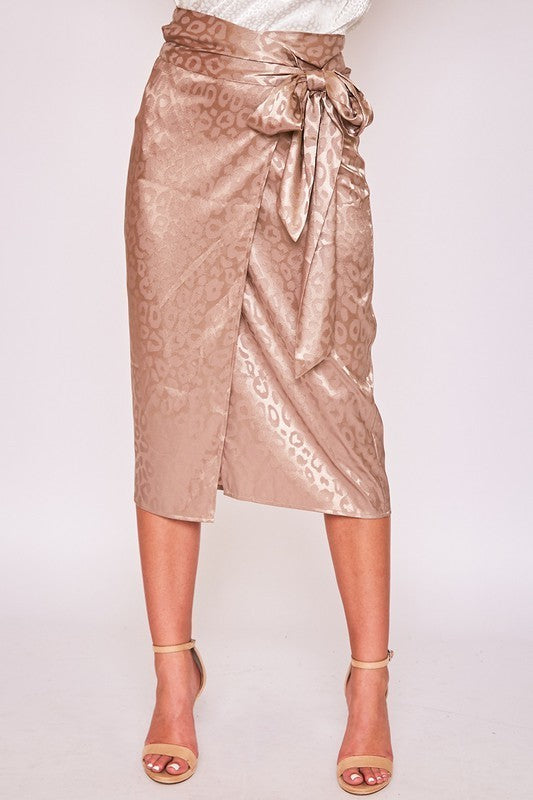 Satin Wrap Skirt