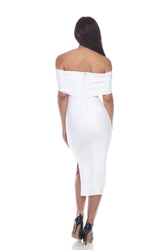 Bandage Off Shoulder Dress