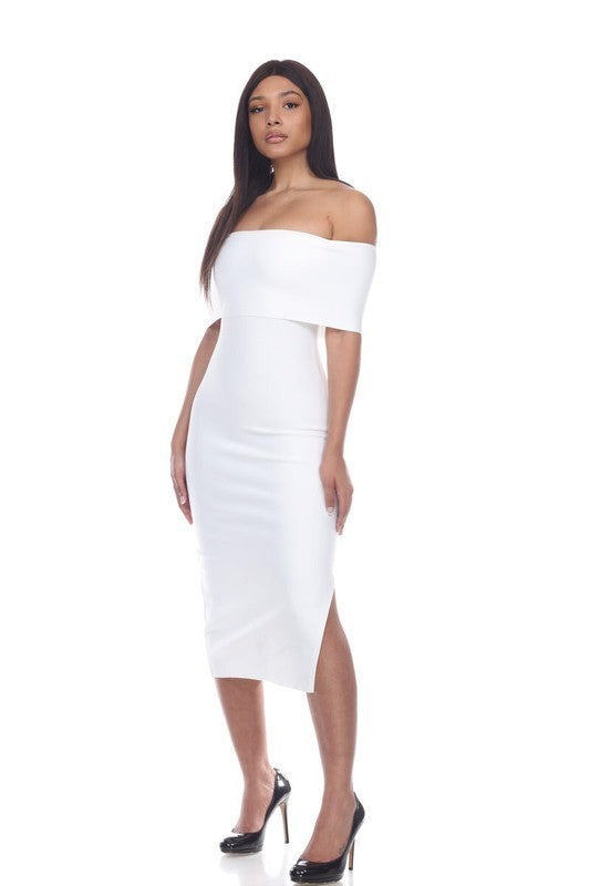 Bandage Off Shoulder Dress