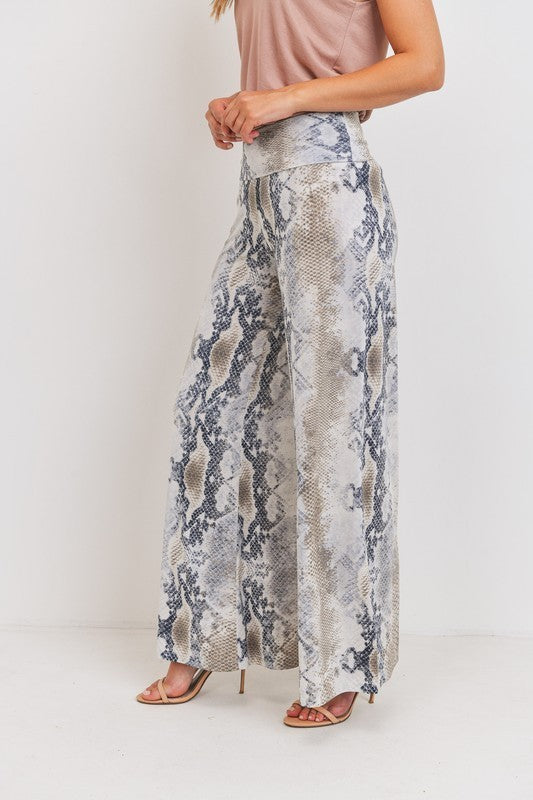 Snake Print Palazzo