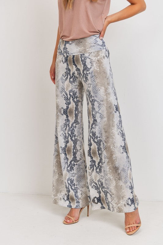 Snake Print Palazzo