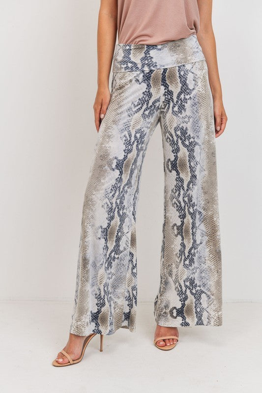 Snake Print Palazzo