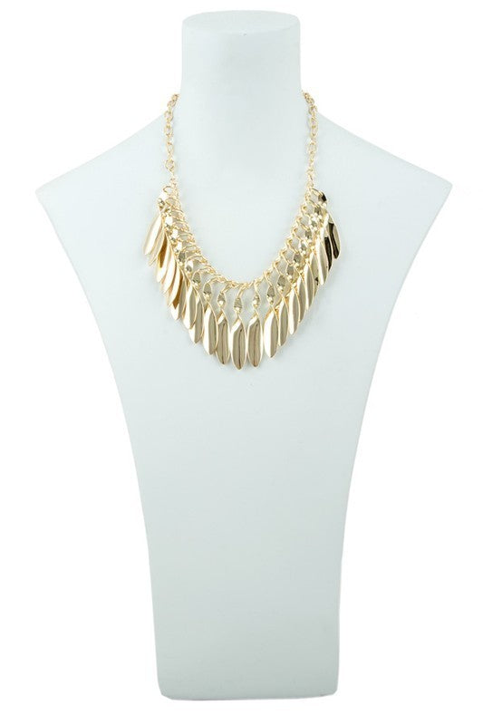 Oval Metals Charm Necklace