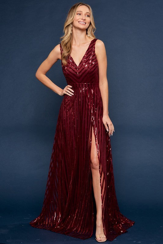 Burgundy Sequins Formal Dress Mila Boutique Burgundy Sequins Formal Dress Mila Boutique