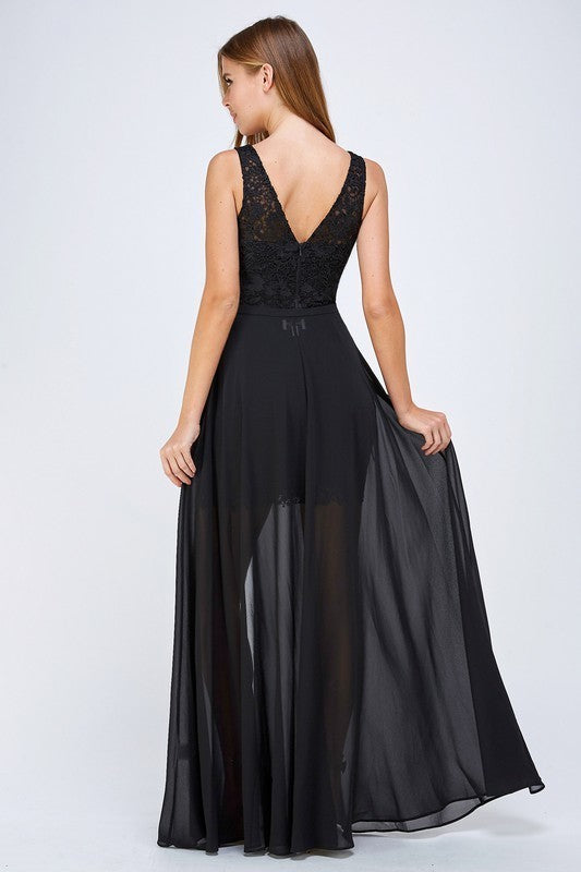 Lace Convertible Cocktail Dress