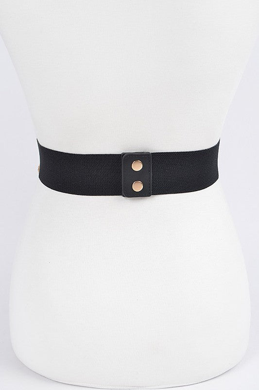 Faux Leather Chain Waist Belt (Pick Color)