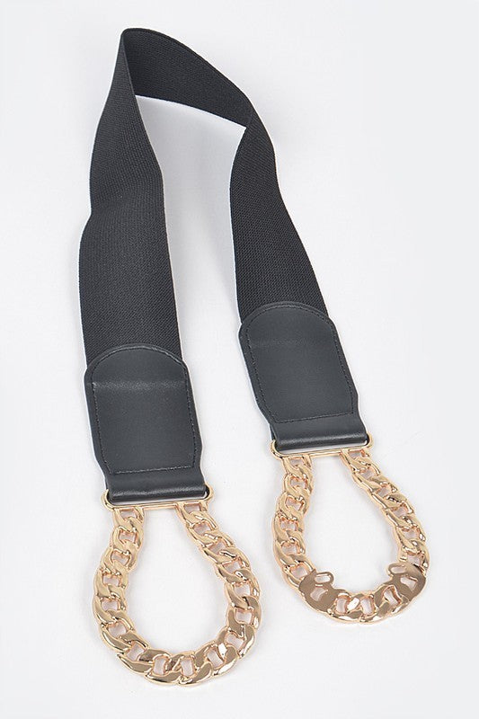 Chain Buckle Stretch Belt (Pick Color)