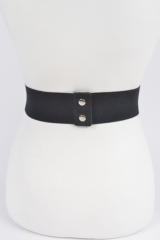 Double Chain Buckle Elastic Belt (Pick Color)