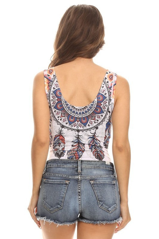 Dreamcatcher Print Bodysuit