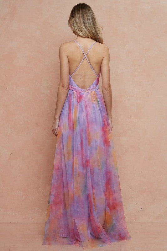 Colorful Tulle Formal Dress