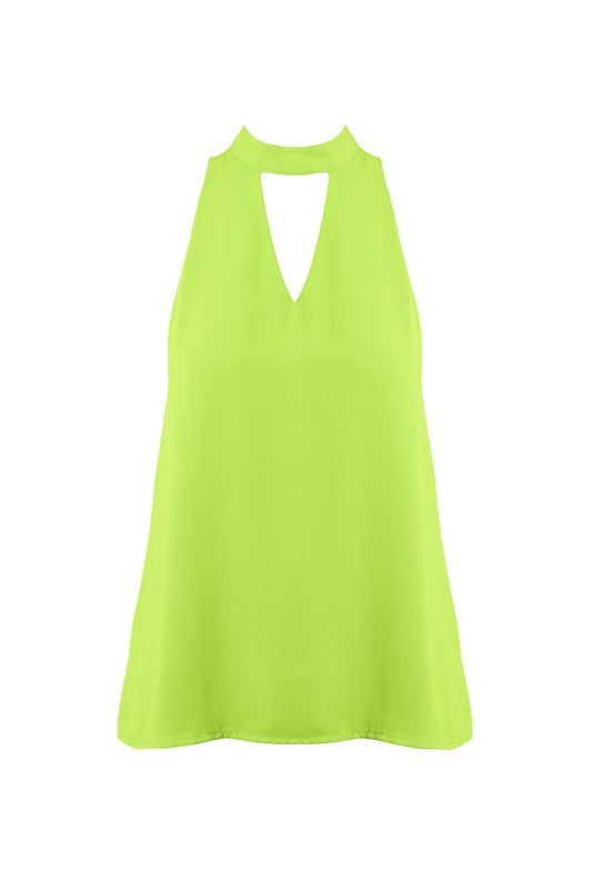 Choker Neck Tank Top (Pick Color)