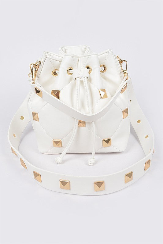 Oversized Studded Buckle Bag (Pick Color)