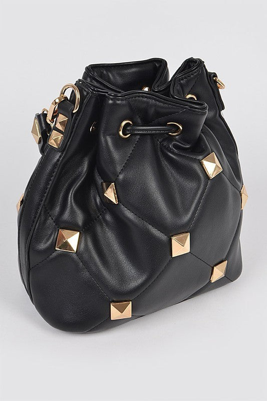 Oversized Studded Buckle Bag (Pick Color)
