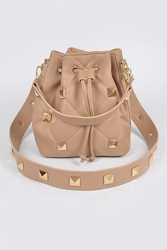 Oversized Studded Buckle Bag (Pick Color)