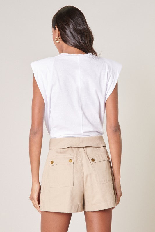 Muscle Cotton Knit Top