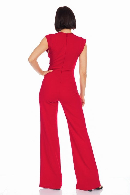 Chain Buckle Detail Jumpsuit