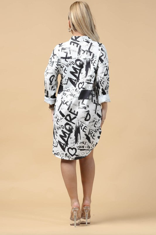 Amor Shirt Dress