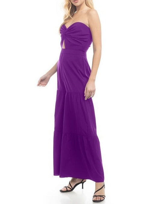 Twist Strapless Jumpsuit