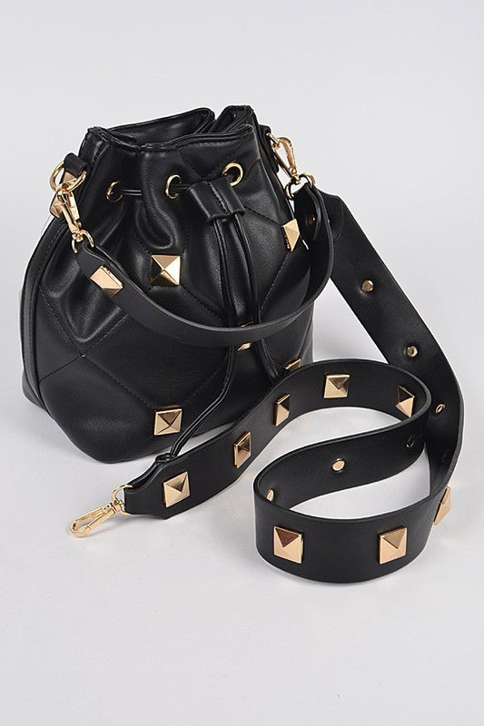 Studded Buckle Bag (Pick Color)
