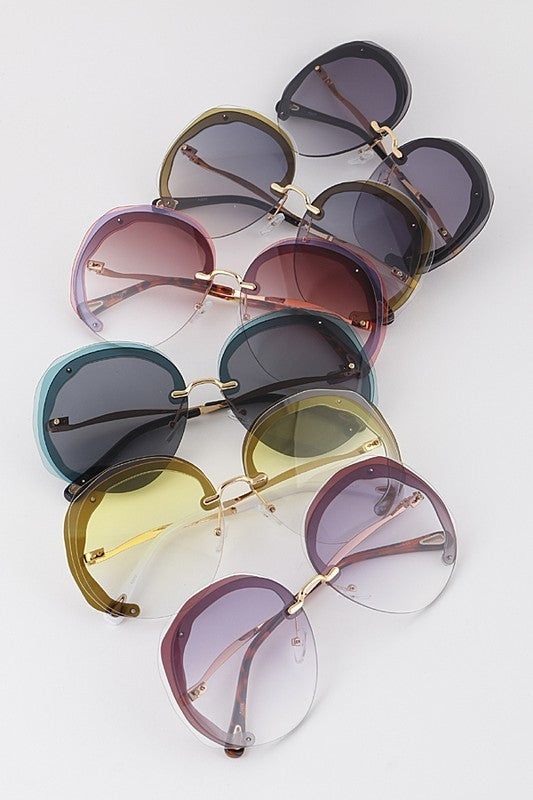 Triple Rimmed Sunglasses (Pick Color)