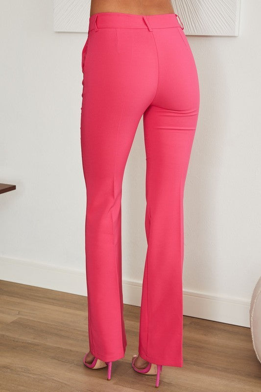 Slim Flare Dress Pants