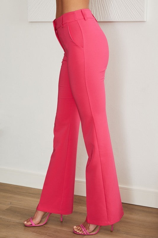 Slim Flare Dress Pants