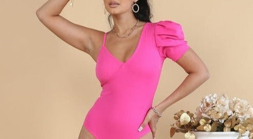 Puff Sleeve Elegant Bodysuit.