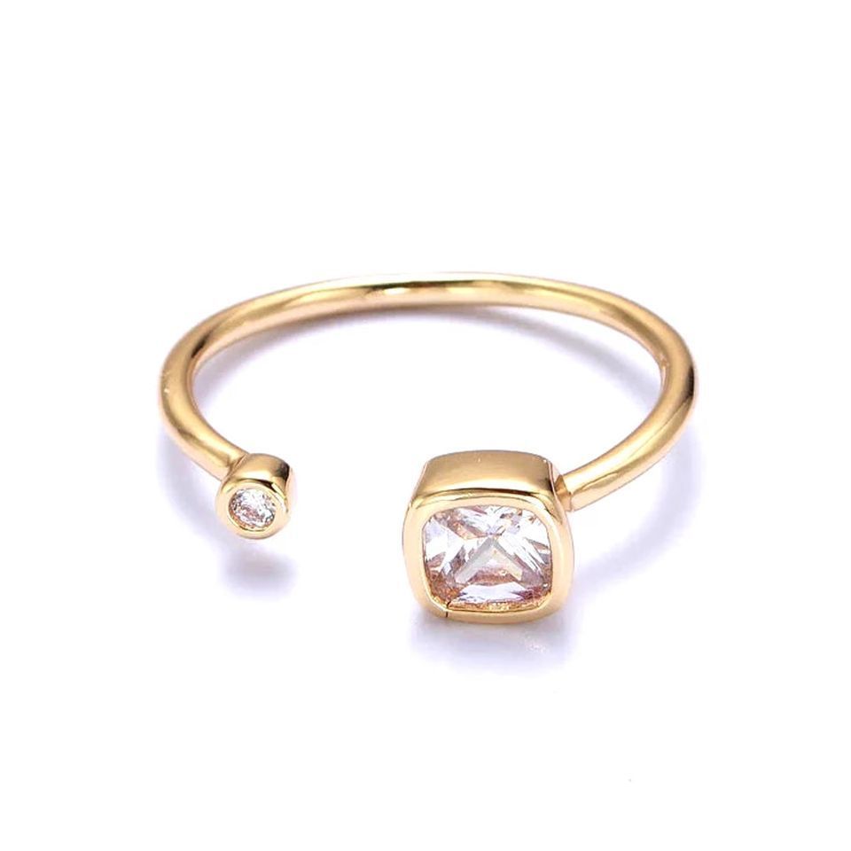 Devora Clear Ring 18K
