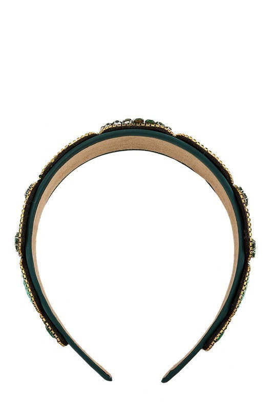 Square Crystal Beads Head Band