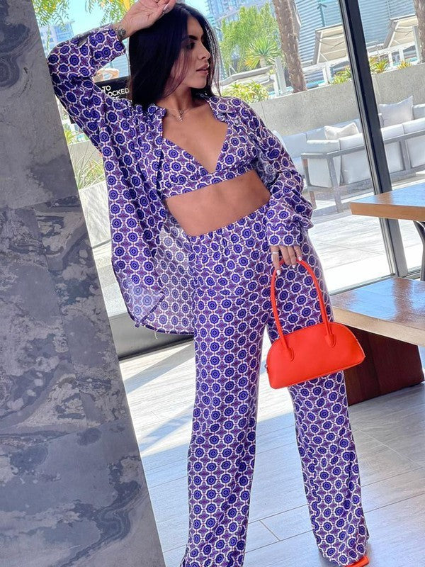 3 Piece Geometric Print Set
