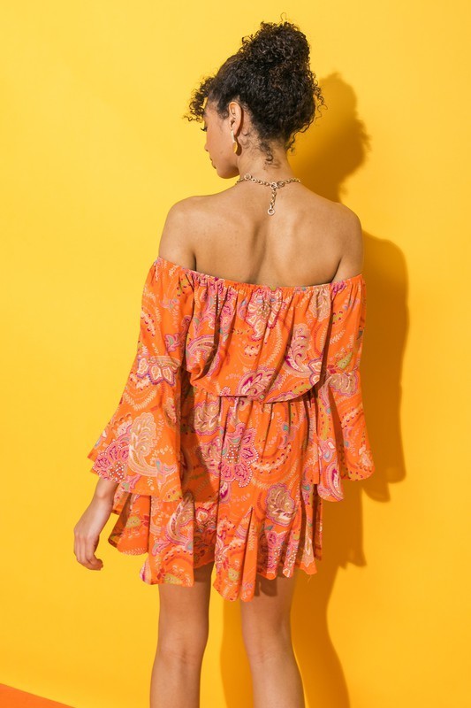 Floral Flare Bottom Romper