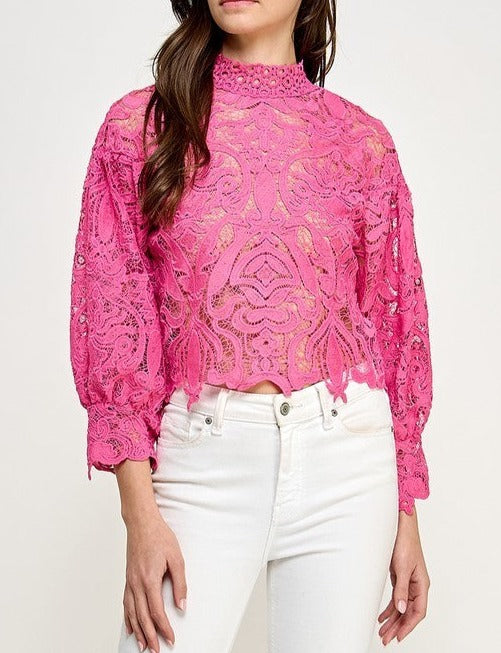 Crochet Long Sleeve Top
