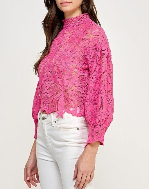 Crochet Long Sleeve Top