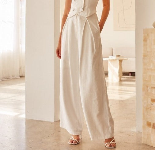 White Wide Leg Pants no