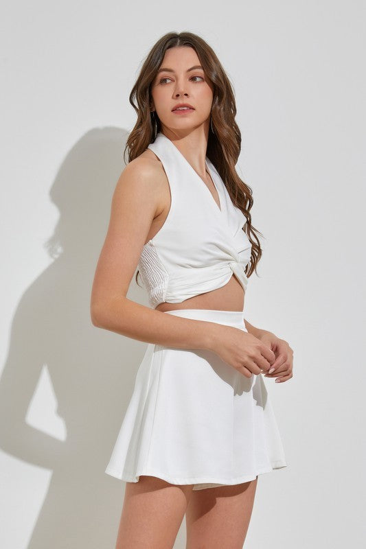 Front Twist Crop Top