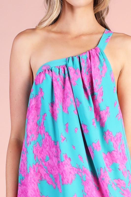 One Shoulder Asymmetrical Dress
